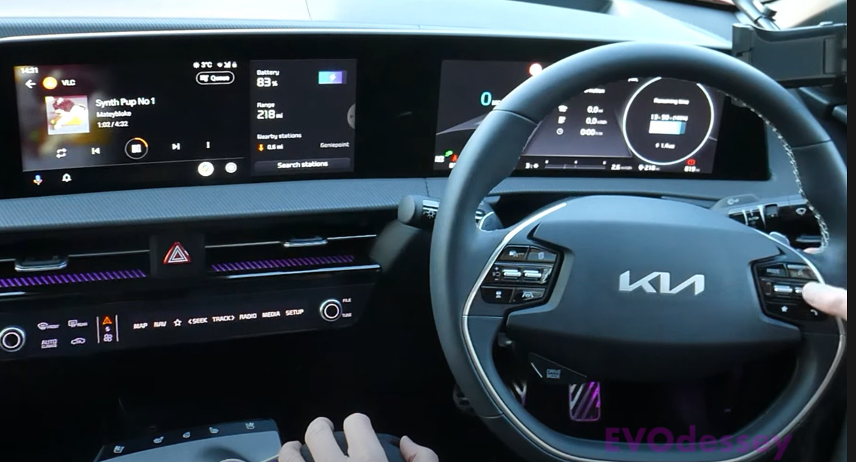 How to use the Kia EV6 Steering Wheel controls